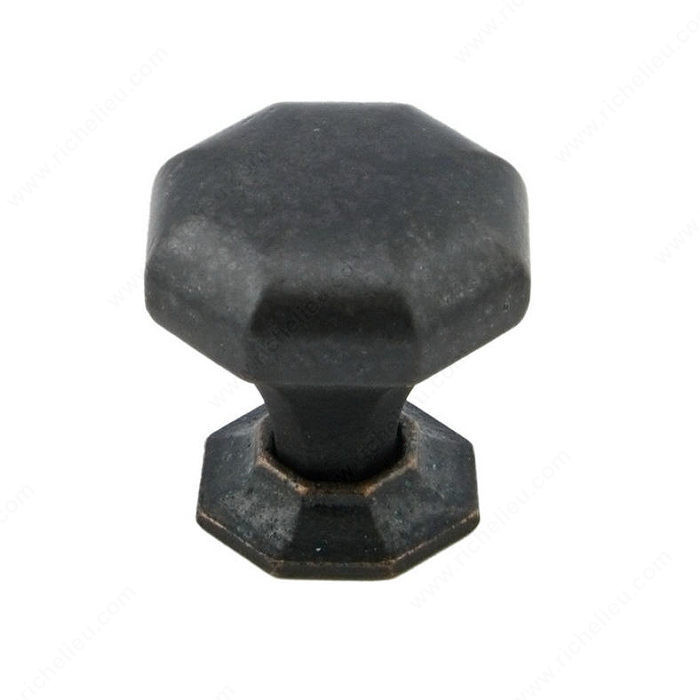 Transitional Cast Iron Knob - 3885, Finish Florentine Bronze, Diameter - Overall Dimensions 32 mm, Projection - Overall Dimensions 36 mm