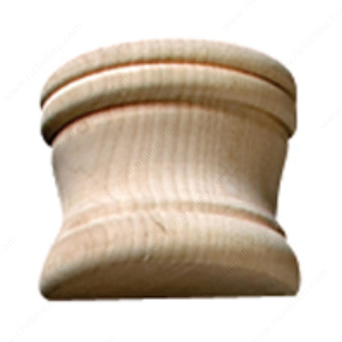 Half Capital, Species Cherry, Width 1 15/16 in, Diameter 1 15/16 in
