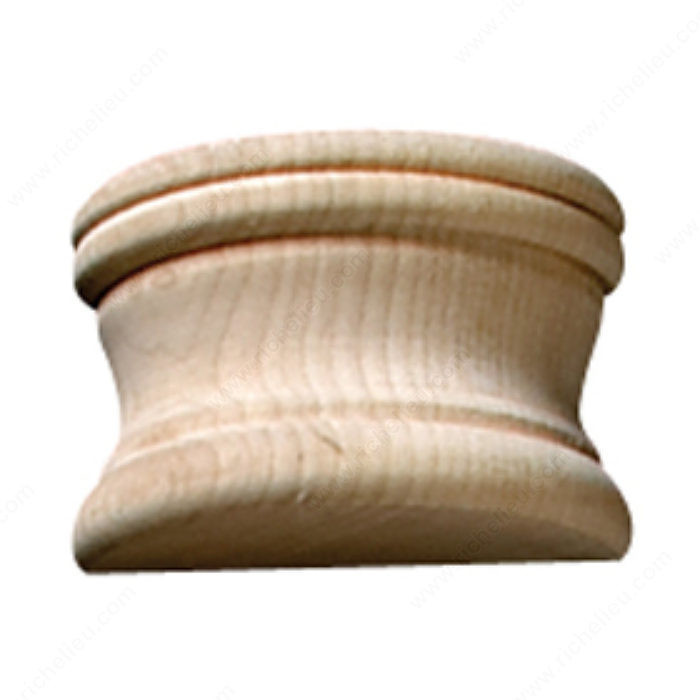 Half Capital, Species Cherry, Width 2 1/2 in, Diameter 2 1/2 in