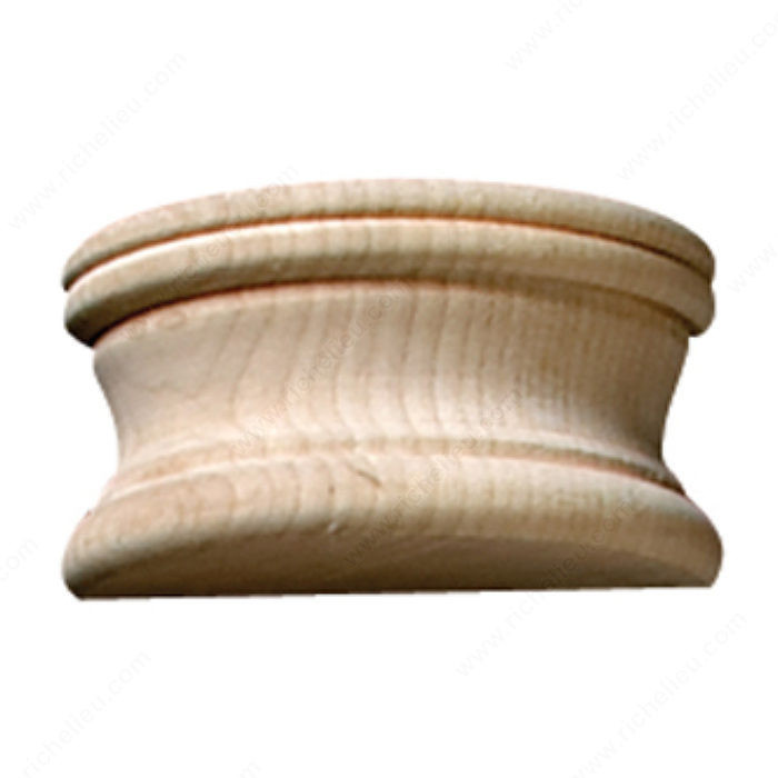 Half Capital, Species Maple, Width 2 7/8 in, Diameter 2 7/8 in