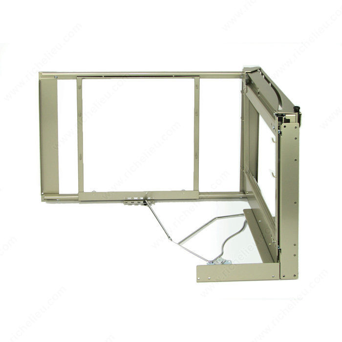 Frame for Magic Corner System, Opening Right, Finish Aluminum Gray