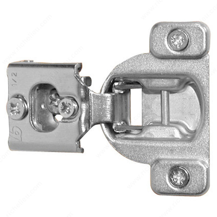 One-Piece Compact 38N Hinge - 105G, Fixing Type Screw-On, Overlay 1/2 in, Mounting Type Edge Mount PRO-PACK 10