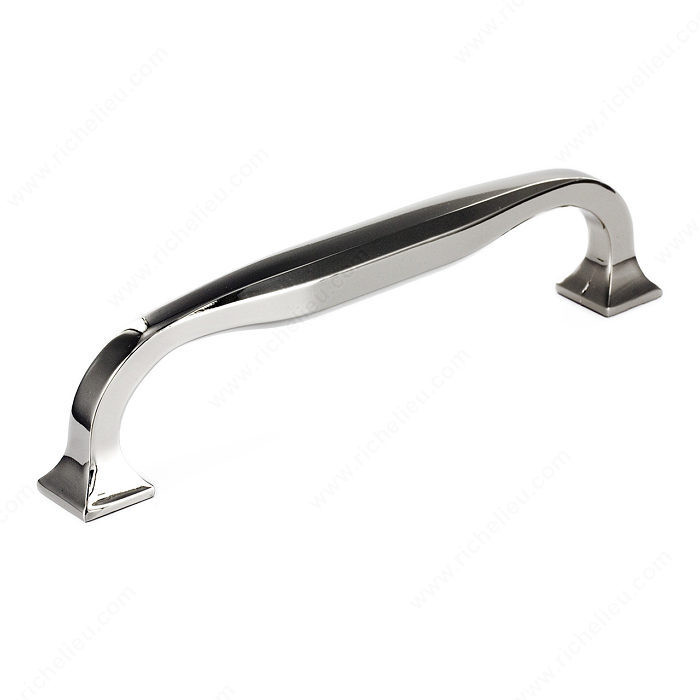 Transitional Metal Pull - 3921, Center to Center 8 in, Finish Polished Nickel, Projection - Overall Dimensions 54 mm
