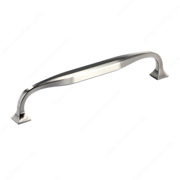 Transitional Metal Pull - 3921, Center to Center 12 in, Finish Brushed Nickel, Projection - Overall Dimensions 69 mm