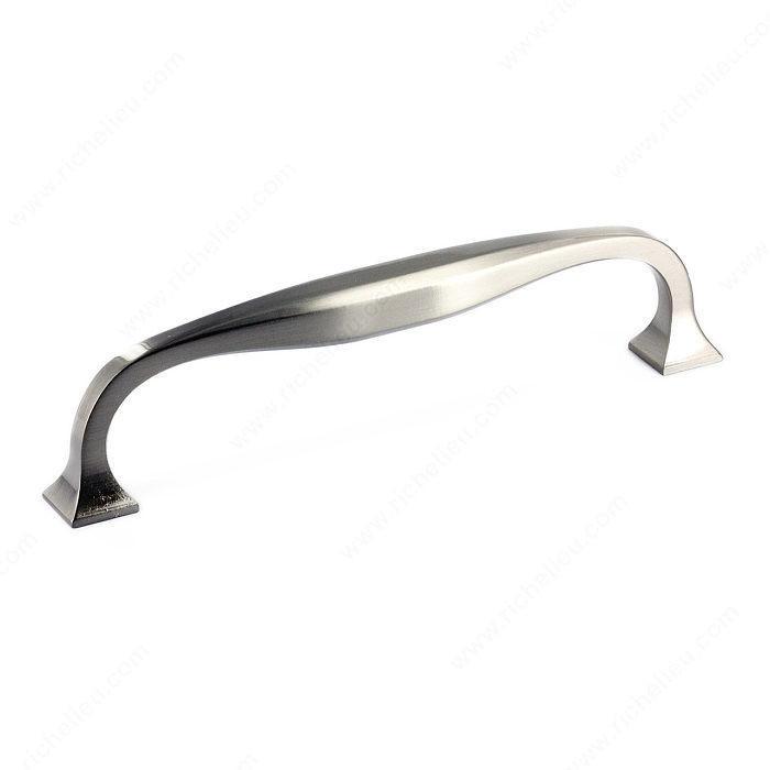 Transitional Metal Pull - 3921, Center to Center 160 mm, Finish Brushed Nickel, Length - Overall Dimensions 174 mm