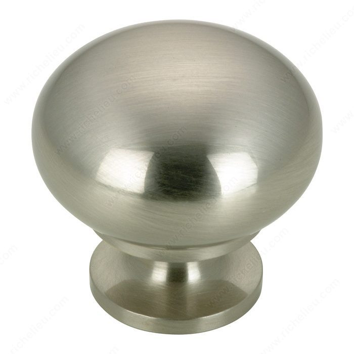 Traditional Brass Knob - 3923, Finish Brushed Nickel, Screw/Nail 8/32 (Not Included) PRO-PACK 2