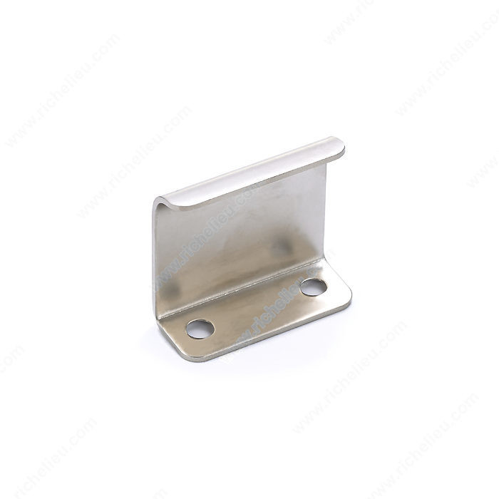 Contemporary Metal Edge Pull - 3966, Finish Matte Nickel, Screw/Nail Wood Screw (Not Included)