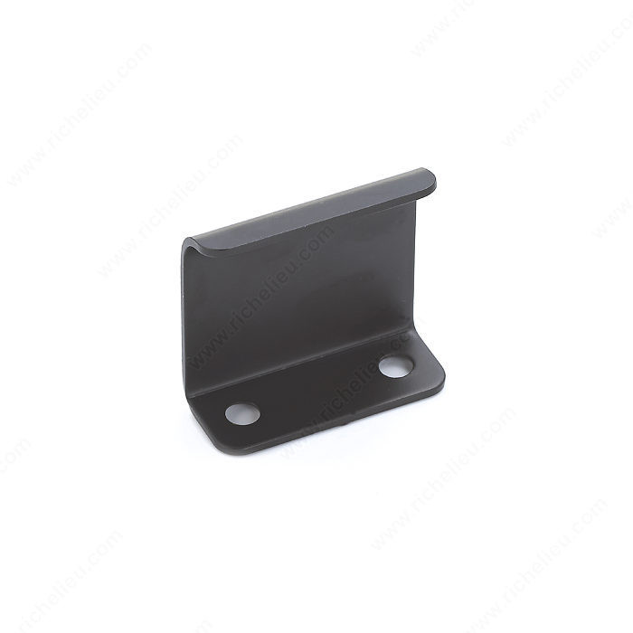 Contemporary Metal Edge Pull - 3966, Finish Matte Black, Screw/Nail Wood Screw (Not Included)