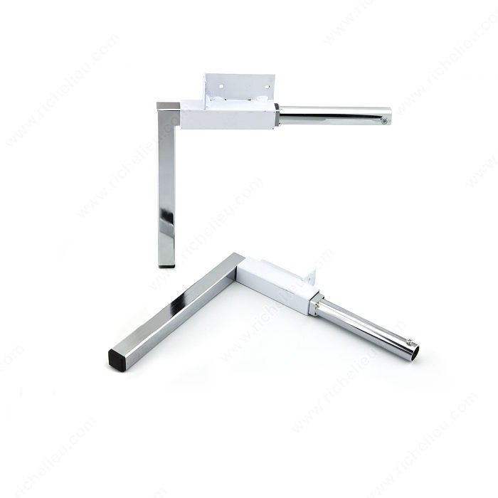 Folding Legs, Height 254 mm, Finish Zinc (2G) / White (30)