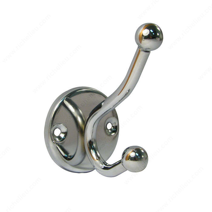 Bathroom Hook - Euro Collection, Finish Chrome PRO-PACK 3