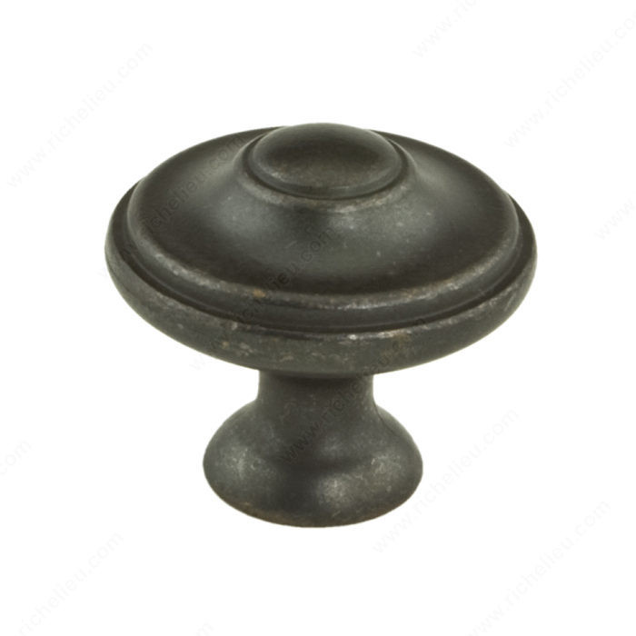 Transitional Metal Knob - 4080, Finish Old America PRO-PACK 2
