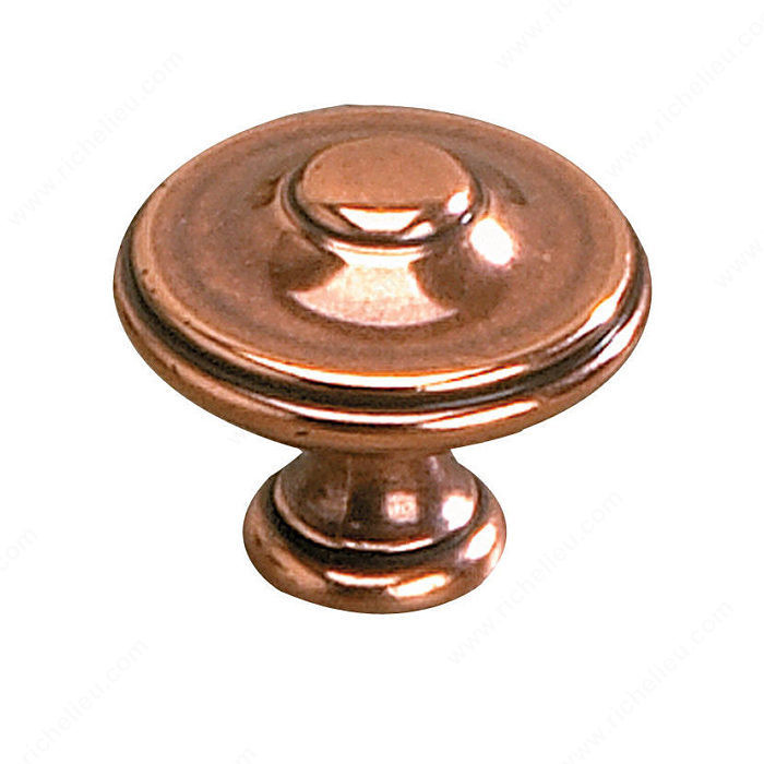 Traditional Brass Knob - 4083, Finish Old Copper