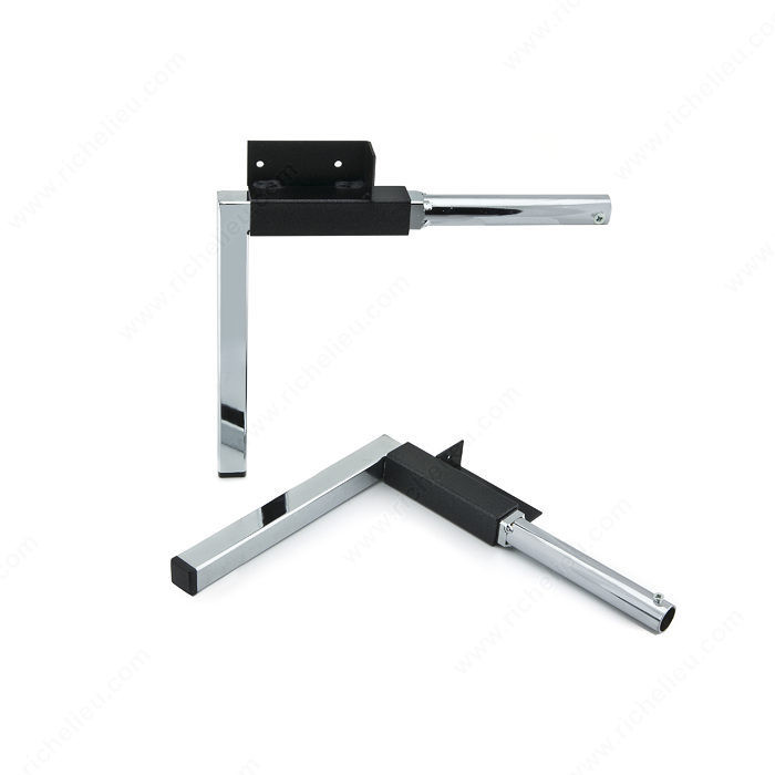 Folding Legs, Height 200 mm, Finish Nickel / Black (90)