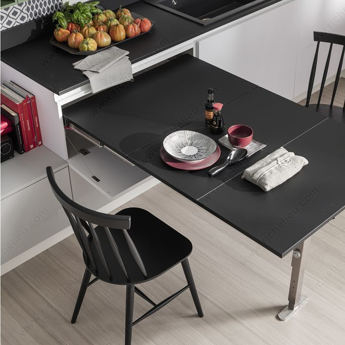 T-ABLE XL III Table Extension Mechanism only 4119 Series, no top panel included , Top panel can be custom made