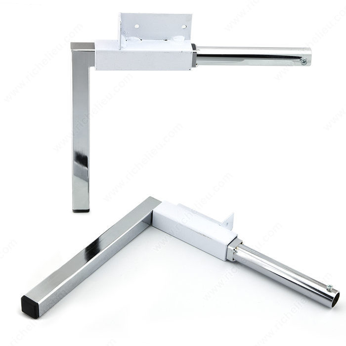 Folding Legs, Height 340 mm, Finish Zinc (2G) / White (30)