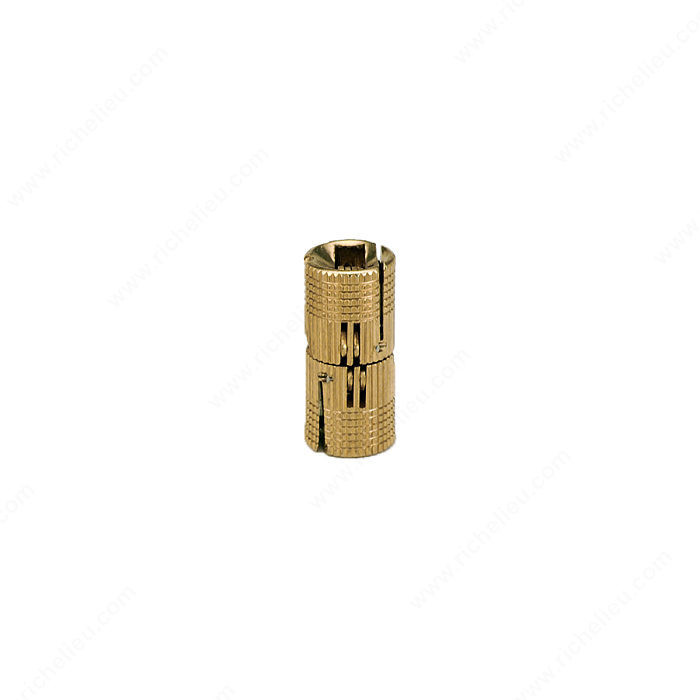 Concealed Brass Barrel Hinge - 420 Series, Invisible when closed, Minimum Door Thickness 3/4 in, Dimension A 14 mm, Dimension B 15.5 mm, Dimension C 23 mm
