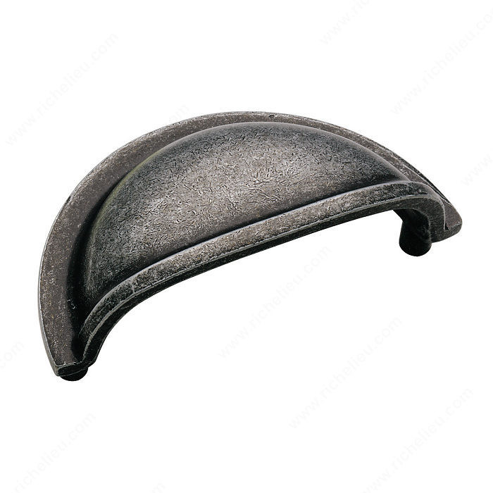 Transitional Brass Pull - 3621, Finish Wrought Iron Dark