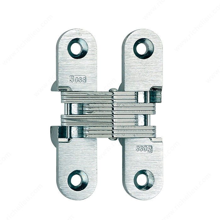 Concealed Steel Hinge - Model #208, The hinge is invisible when closed., Finish Oil-Rubbed Bronze