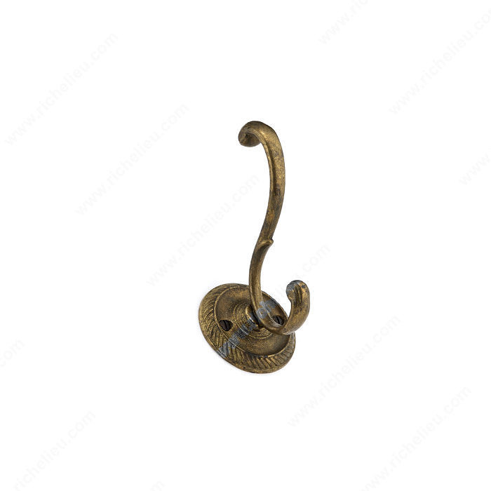 Classic Brass Hook - 3021, Finish Oxidized Brass, Our Divisions Richelieu