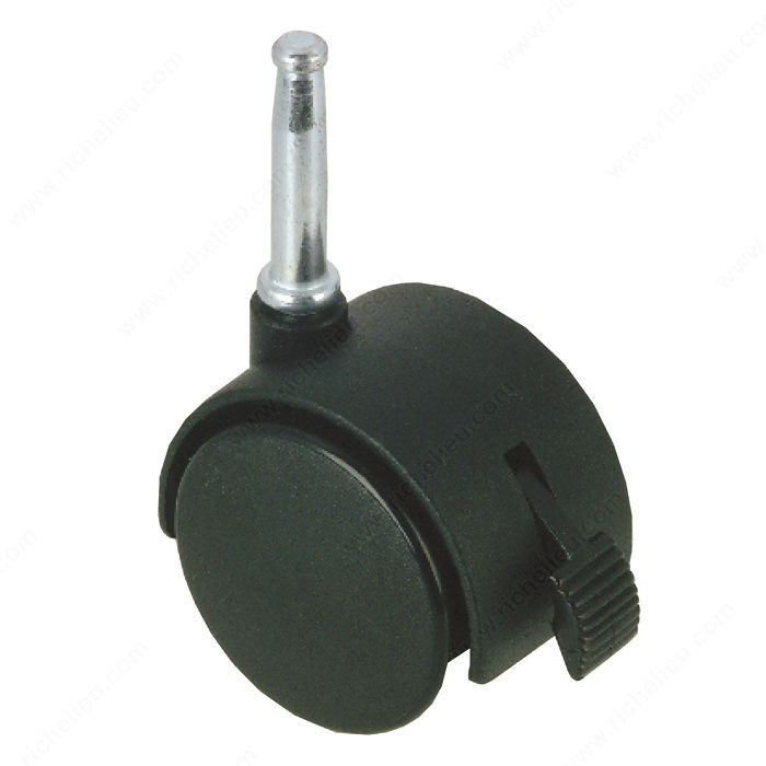Dual-Wheel Furniture Caster - With Wood Stem, Load Capacity Per Caster Max. 25 kg, Wheel Diameter 40 mm, Total Height 86 mm, Tread Width 38 mm PRO-PACK 3