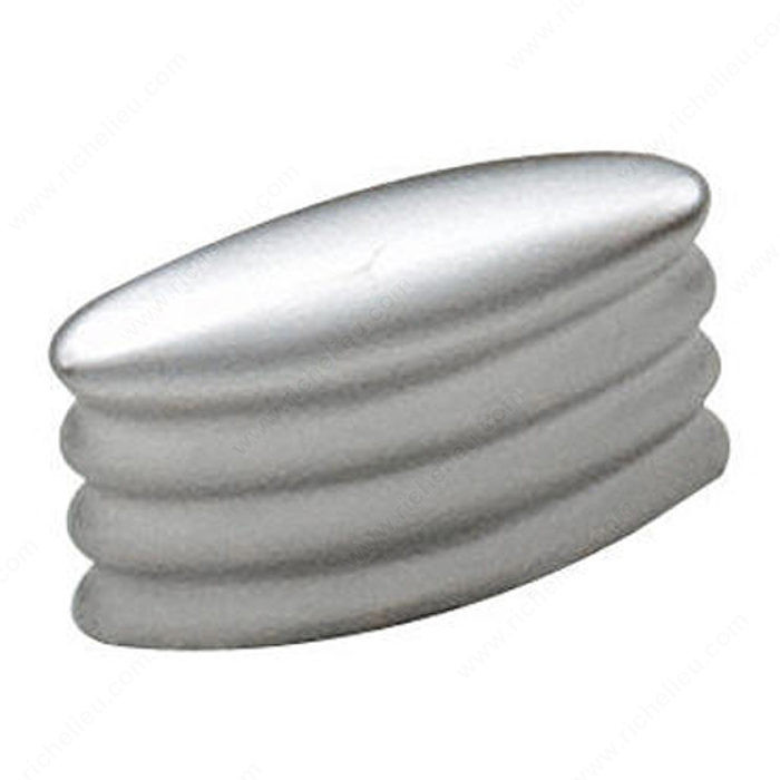 Contemporary Metal Knob - 438, Finish Matte Chrome, Screw/Nail 8/32 (Not Included) PRO-PACK 3