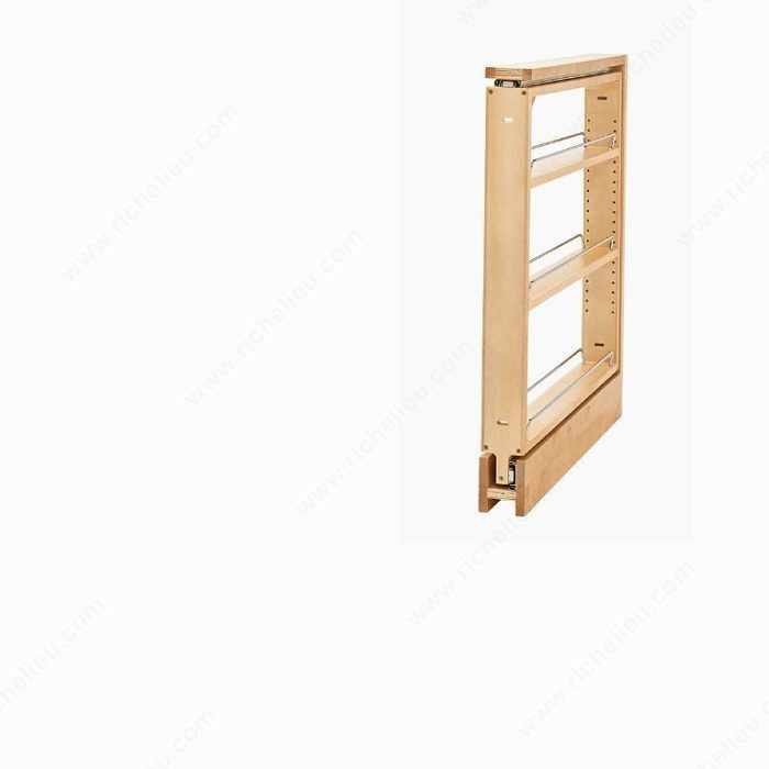 Base Cabinet Pull-Out Filler, Load Rating Max. 100 lb, Width 3 in, Height 27 5/16 in, Width Min. 3 1/8 in