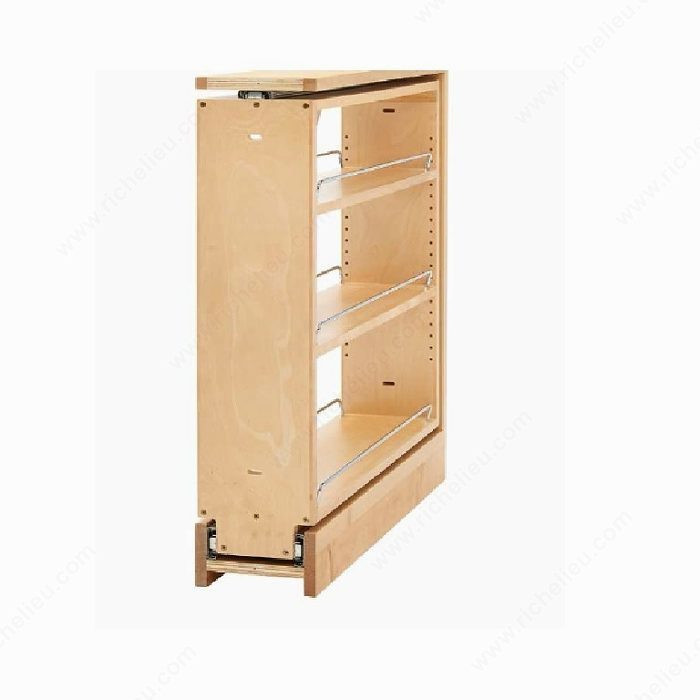 Base Cabinet Pull-Out Filler, Load Rating Max. 100 lb, Width 6 in, Height 27 5/16 in, Width Min. 6 1/8 in