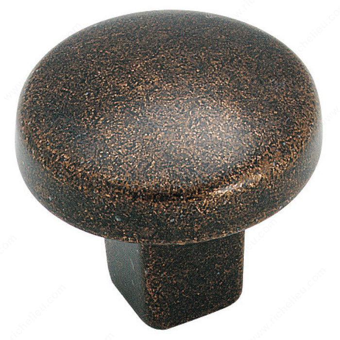 Eclectic Zinc Knob - 4425, Finish Rustic Bronze