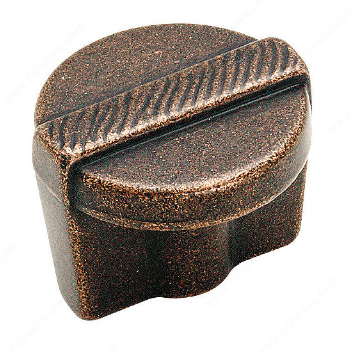 Eclectic Zinc Knob - 4427, Finish Rustic Bronze