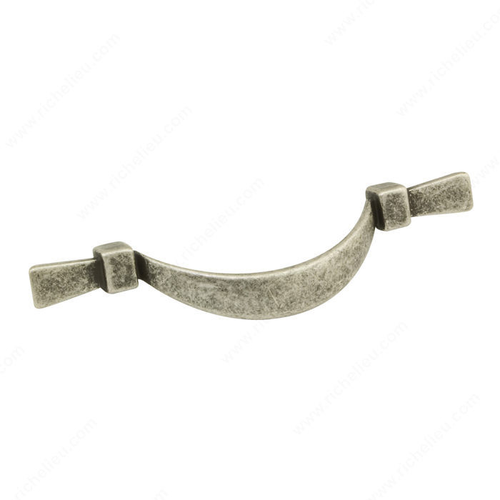 Transitional Metal Pull - 4500, Center to Center 64 mm, Finish Faux Iron, Projection - Overall Dimensions 20 mm