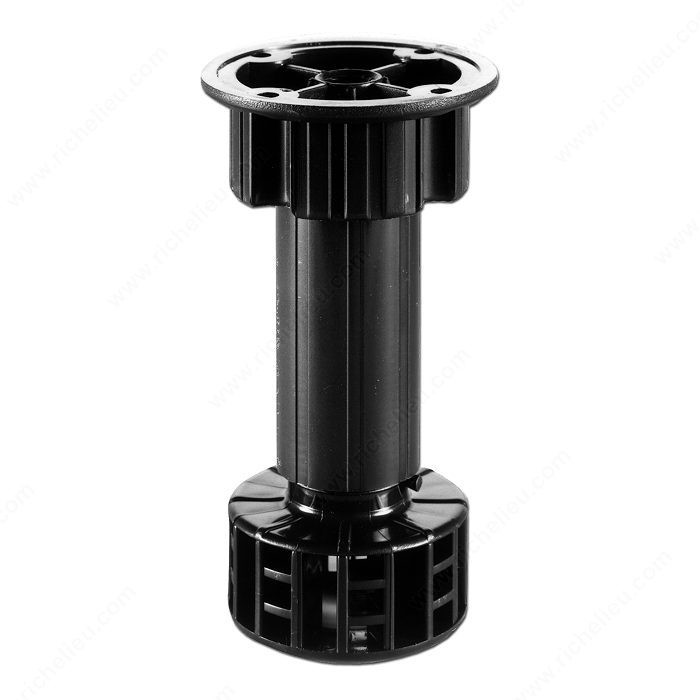 ABS Levelers with Head - +20 mm, -5 mm Adjustment, Overall Height 100 mm