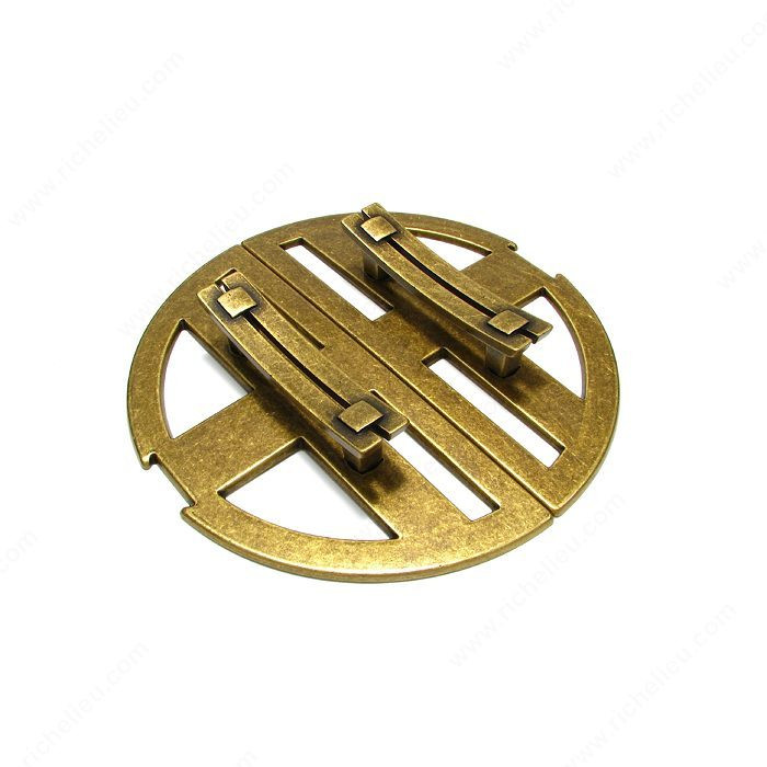 Transitional Brass Pull - 1508, Finish Florence