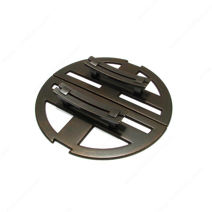 Transitional Brass Pull - 1508, Finish Old America