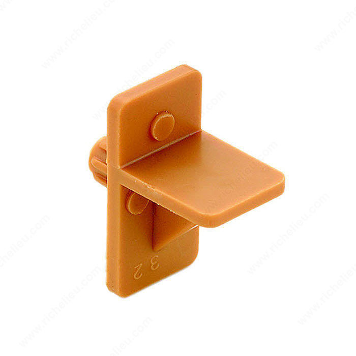 Plastic Shelf Pin, Drilling Diameter 1/4 in, Finish Brown PRO-PACK 10