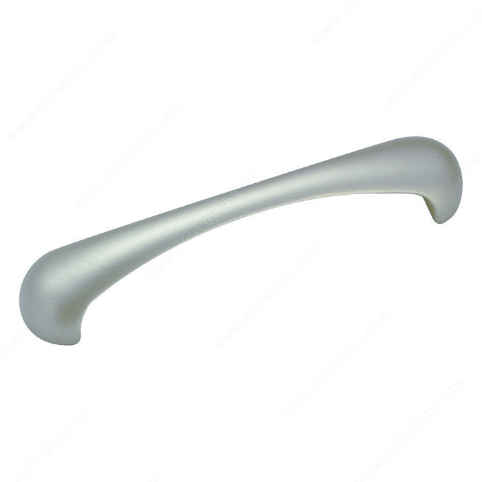 Contemporary Metal Pull - 459, Finish Brushed Nickel, Screw/Nail M4 (Not Included)
