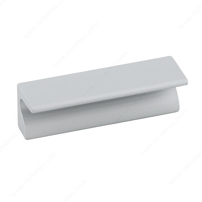 Contemporary Aluminum Edge Pull - 4604, Center to Center 32 mm, Length - Overall Dimensions 50 mm, Screw/Nail 8/32 (Not Included) PRO-PACK 3