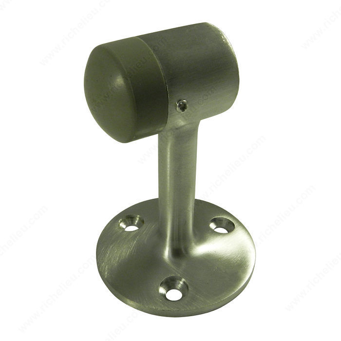 Floor Stop, Finish Satin Chrome, With Hook No, Floor Type Wood
