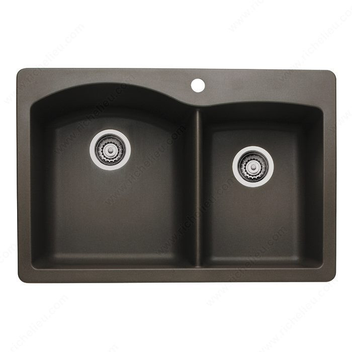Blanco Sink - Diamond 1-3/4, Dual mount, Finish Cafe