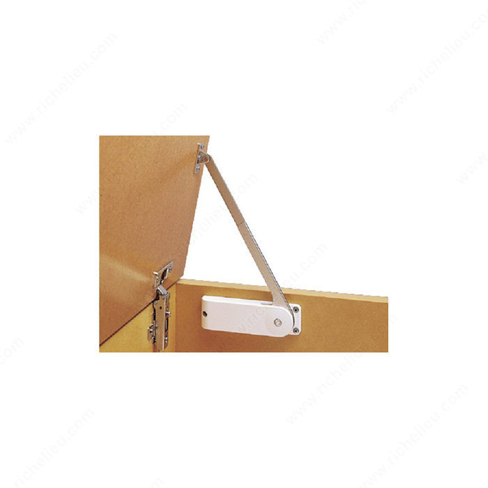 Soft-Down Lid Stay, Soft close with an opening angle of 70?, Mechanism Strength Light Weight, Side Right, Finish Black