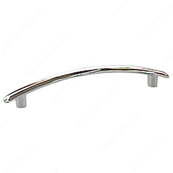 Contemporary Metal Pull - 4911, Finish Chrome, Screw/Nail M4 (Not Included)