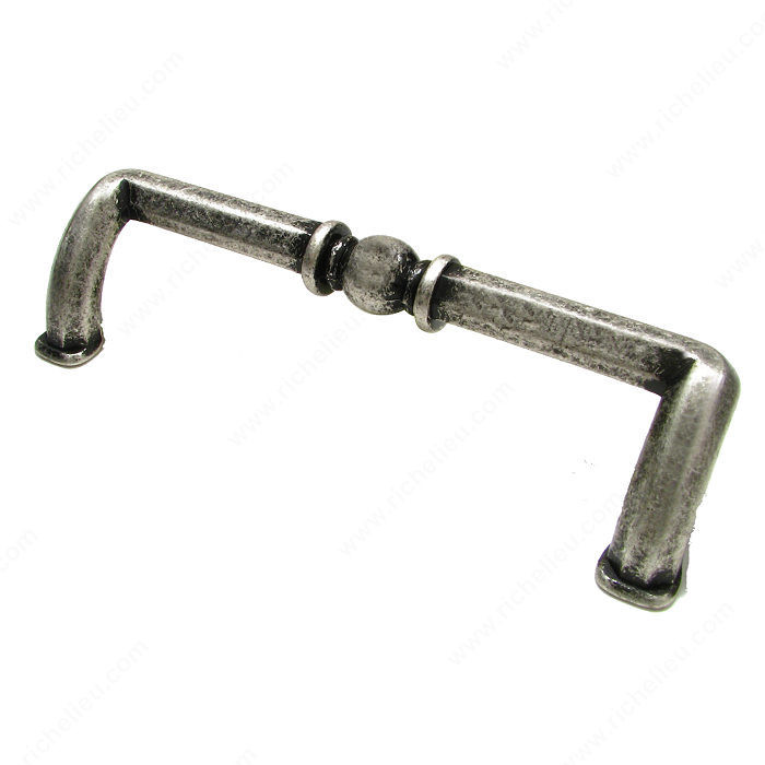 Transitional Brass Pull - 4949, Finish Old Silver