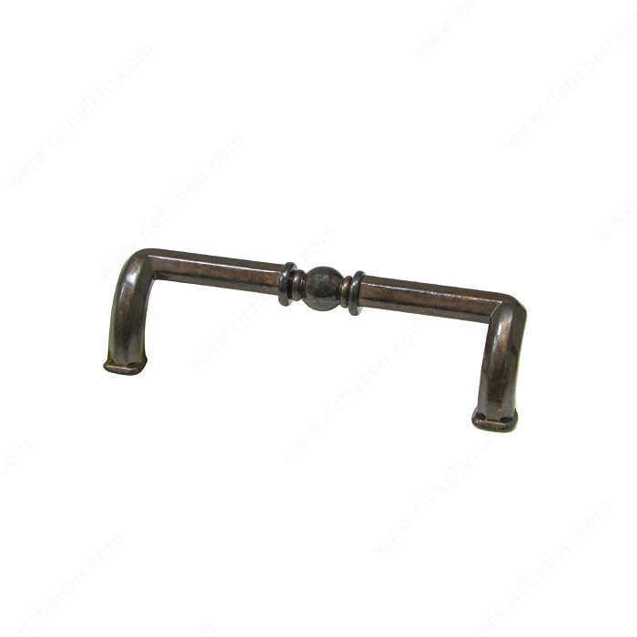 Transitional Brass Pull - 4949, Finish Shiny Spotted Bronze