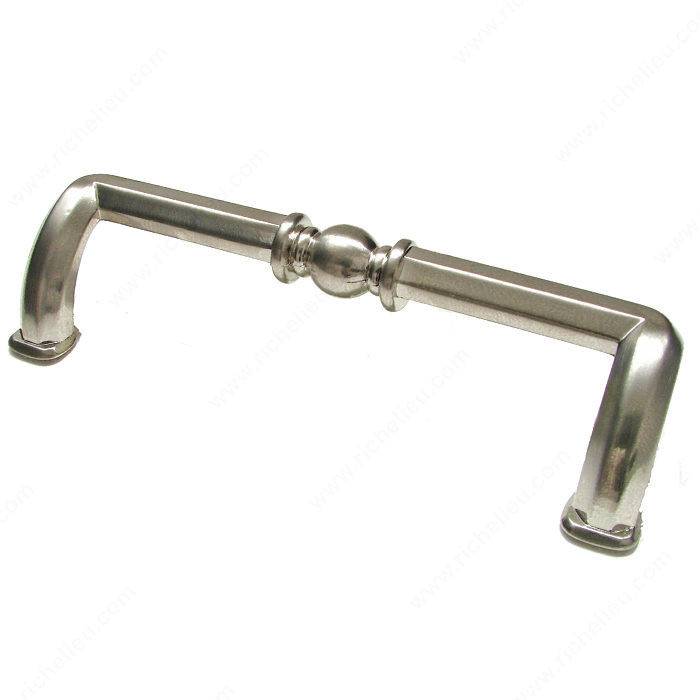 Transitional Brass Pull - 4949, Finish Brushed Nickel