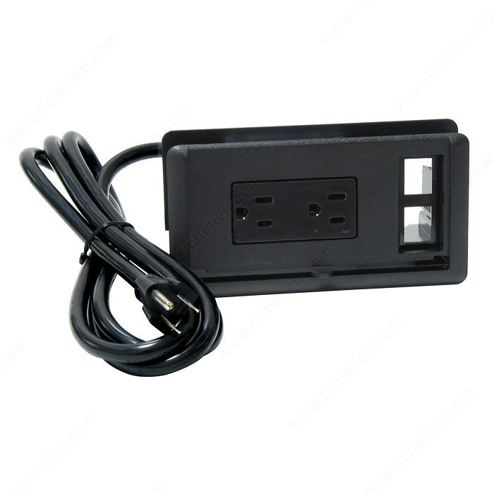 Power and Data Receptical, RJ11/RJ45 Coupler,