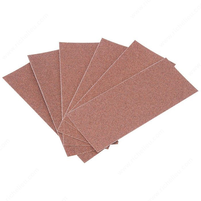 Sanding Sheets - Premier Red, B 0912 DO, Dimensions 3" x 4-1/4", Grit 280, Grit Texture Fine