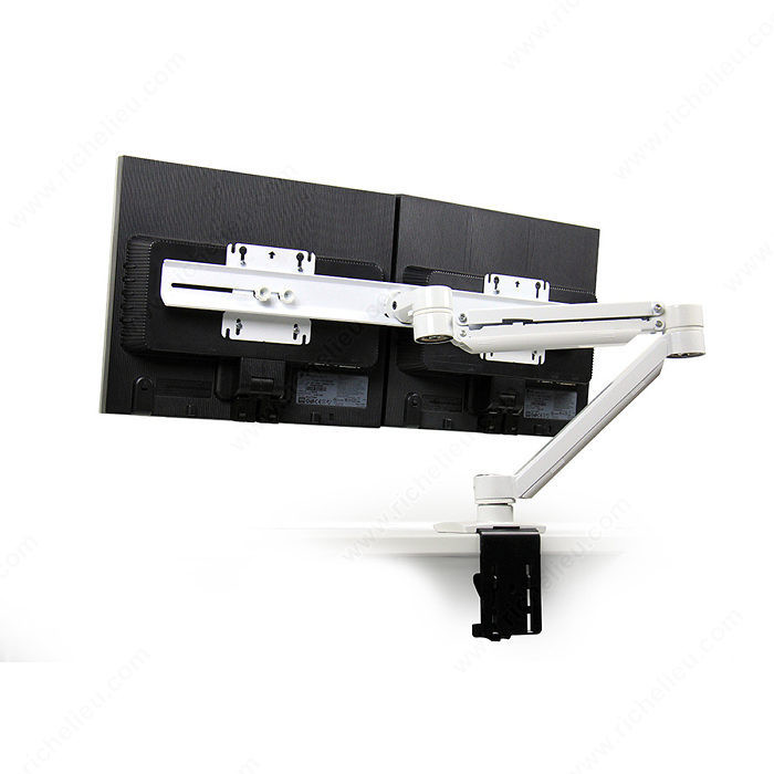 Concerto Dual Monitor Arm, Finish Silver