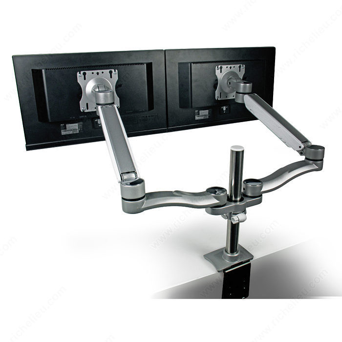 Dual Monitor Hub, Finish Silver