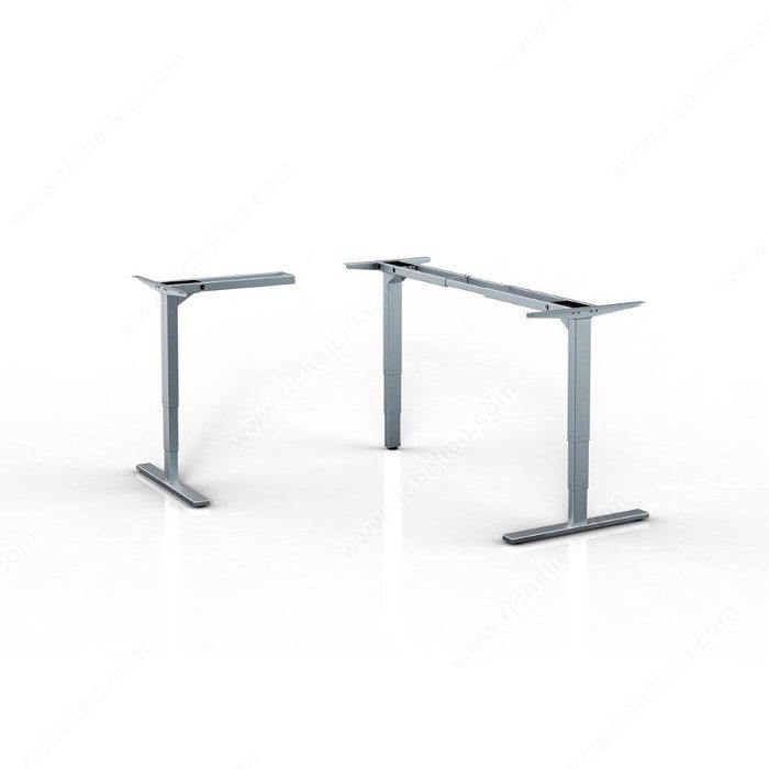 Unite Adjustable 3-Leg Base, 3- Leg Adjustable Base, Finish Silver