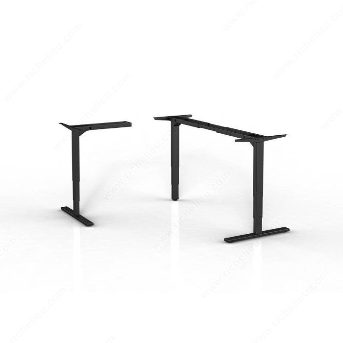 Unite Adjustable 3-Leg Base, 3- Leg Adjustable Base, Finish Black