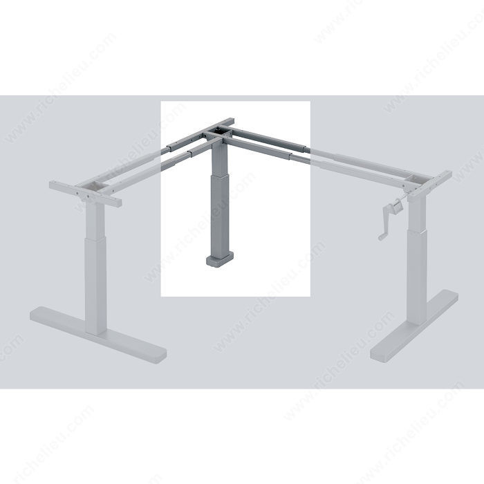 Manny 90G Third Leg, Stainless steel spindle with ridged steel table legs.,